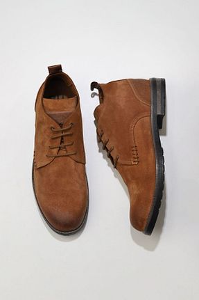 بوت / نیم بوت قهوه ای مردانه چرم خالص Bueno Shoes - کد 378751889