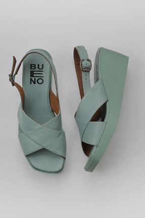 صندل سبز زنانه پاشنه پر Bueno Shoes - کد 774837190