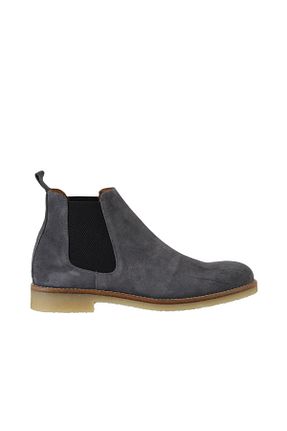 بوت / نیم بوت طوسی مردانه چرم خالص Bueno Shoes - کد 453693003