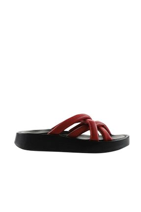 دمپائی قرمز زنانه چرم خالص Bueno Shoes - کد 327930612