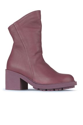 بوت / نیم بوت بنفش زنانه چرم خالص Bueno Shoes - کد 771955162