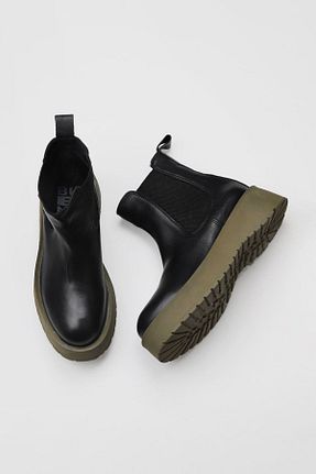 بوت / نیم بوت مشکی زنانه پارچه ای Bueno Shoes - کد 387685671