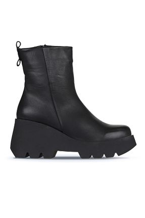 بوت / نیم بوت مشکی زنانه چرم خالص Bueno Shoes - کد 772437415