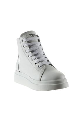 بوت / نیم بوت سفید زنانه چرم خالص Bueno Shoes - کد 224012051