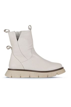 بوت / نیم بوت بژ زنانه چرم خالص Bueno Shoes - کد 774826287