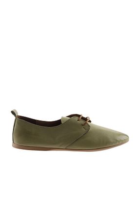 بابت خاکی زنانه چرم خالص Bueno Shoes - کد 327476154