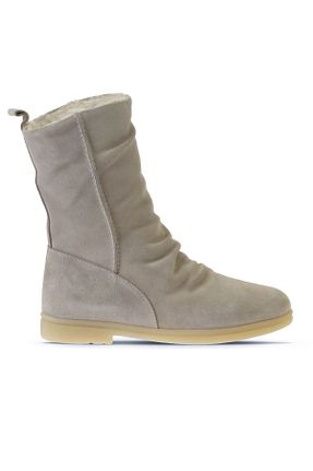 بوت / نیم بوت بژ زنانه چرم خالص Bueno Shoes - کد 372930570