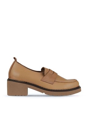 کفش لوفر قهوه ای زنانه چرم خالص Bueno Shoes - کد 776073482