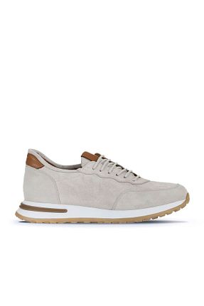 کفش اسنیکر بژ مردانه چرم اصل Bueno Shoes - کد 672592064