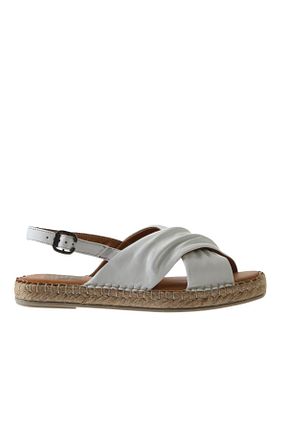 صندل سفید زنانه پاشنه تخت Bueno Shoes - کد 350367975