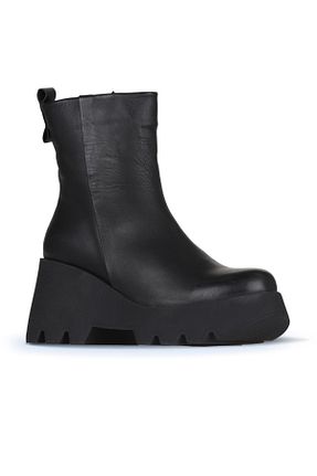 بوت / نیم بوت مشکی زنانه چرم خالص Bueno Shoes - کد 772437415
