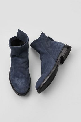 بوت / نیم بوت آبی مردانه چرم خالص Bueno Shoes - کد 507285026