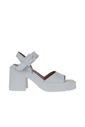صندل سفید زنانه پاشنه ضخیم Bueno Shoes - کد 774837174