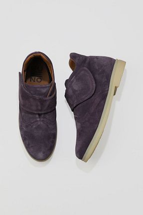 بوت / نیم بوت بنفش زنانه چرم خالص Bueno Shoes - کد 372928908