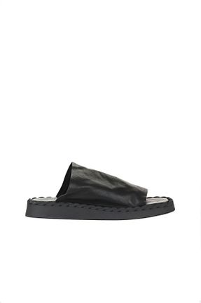 دمپائی مشکی زنانه چرم خالص Bueno Shoes - کد 774569889
