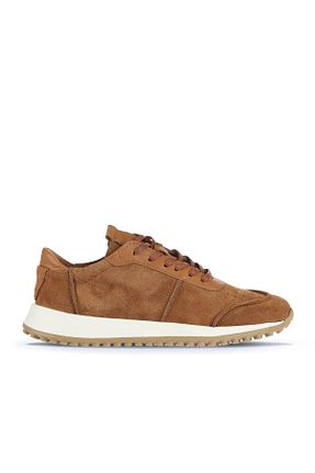 کفش اسنیکر قهوه ای زنانه چرم اصل Bueno Shoes - کد 817472300