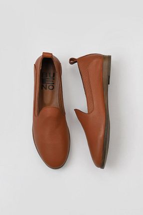 بابت قهوه ای زنانه چرم خالص Bueno Shoes - کد 462000122