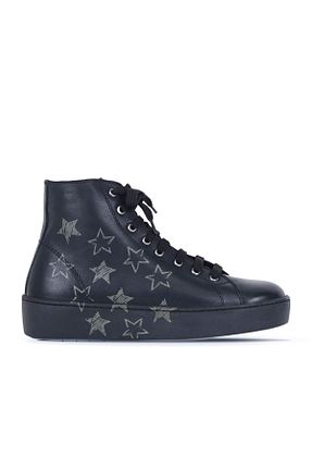 بوت / نیم بوت خاکی زنانه چرم خالص Bueno Shoes - کد 72383542