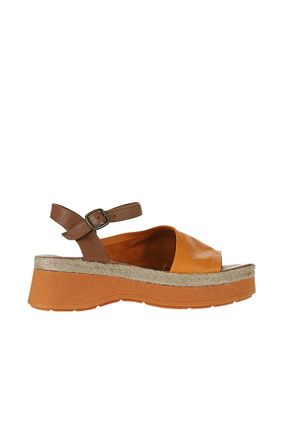 صندل نارنجی زنانه پاشنه پر Bueno Shoes - کد 774836874