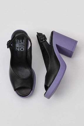 کفش پاشنه بلند کلاسیک مشکی زنانه چرم خالص Bueno Shoes - کد 666847460