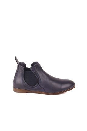 بوت / نیم بوت سرمه ای زنانه چرم خالص Bueno Shoes - کد 66882637