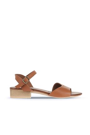 صندل قهوه ای زنانه پاشنه ضخیم Bueno Shoes - کد 816933186