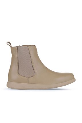 بوت / نیم بوت قهوه ای زنانه چرم خالص Bueno Shoes - کد 771955213