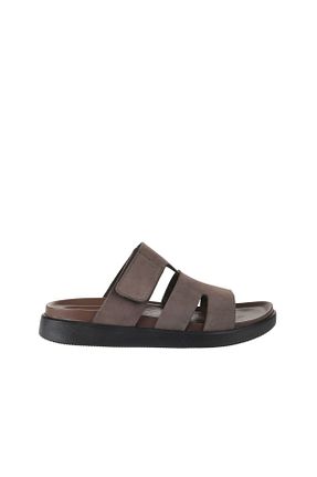 دمپائی قهوه ای مردانه چرم خالص Bueno Shoes - کد 774836592