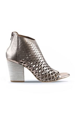 کفش پاشنه بلند کلاسیک قهوه ای زنانه چرم خالص Bueno Shoes - کد 310873398