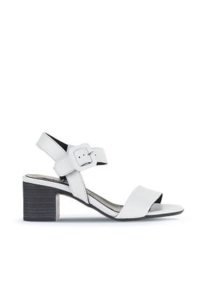 کفش پاشنه بلند کلاسیک سفید زنانه چرم خالص Bueno Shoes - کد 824078631