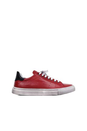 کفش اسنیکر قرمز مردانه چرم اصل Bueno Shoes - کد 72456805