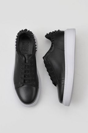 کفش اسنیکر مشکی مردانه چرم اصل Bueno Shoes - کد 669589203