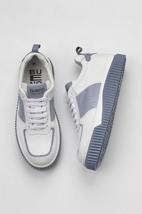 کفش اسنیکر سفید زنانه چرم اصل Bueno Shoes - کد 771955623
