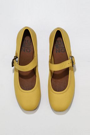 بابت زرد زنانه چرم خالص Bueno Shoes - کد 314866859