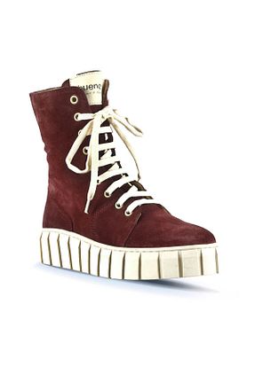 بوت / نیم بوت زرشکی زنانه چرم خالص Bueno Shoes - کد 166798766