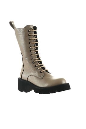 بوت / نیم بوت طوسی زنانه چرم خالص Bueno Shoes - کد 235805914