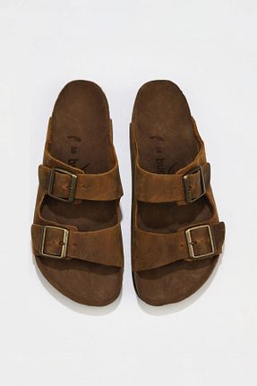 دمپائی زرد زنانه چرم خالص Bueno Shoes - کد 341089161