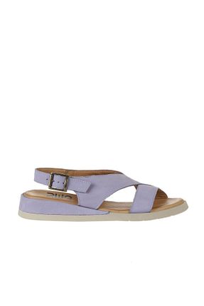 صندل بنفش زنانه پاشنه تخت Bueno Shoes - کد 774836517