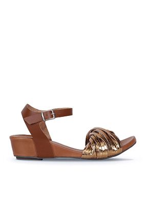 کفش پاشنه بلند پر متالیک زنانه پاشنه کوتاه (1 - 4 سانتی متر) Bueno Shoes - کد 132650373