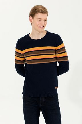 تیشرت سرمه ای مردانه یقه دوچرخه U.S. Polo Assn. - کد 846725772