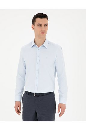 پیراهن آبی مردانه اسلیم فیت Pierre Cardin - کد 833180813