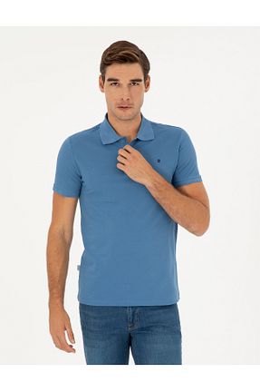 پولوشرت آبی مردانه %100 پنبه Pierre Cardin - کد 839659370