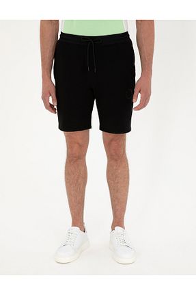 شلوارک و برمودا مشکی مردانه رگولار Pierre Cardin - کد 832139879