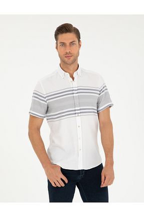پیراهن سفید مردانه رگولار Pierre Cardin - کد 846183940