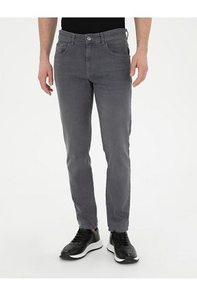 شلوار جین طوسی مردانه پاچه لوله تفنگی Pierre Cardin - کد 833152995