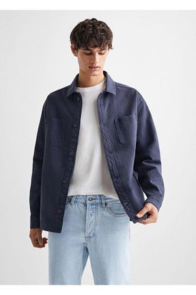 شلوار جین متالیک مردانه رگولار MANGO Teen - کد 787876153