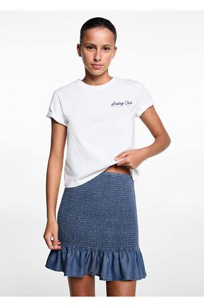 دامن آبی زنانه جین MANGO Teen - کد 787876237