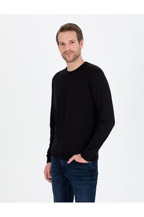 پلیور قهوه ای مردانه ساده Pierre Cardin - کد 860863007