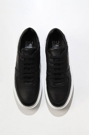 کفش اسنیکر مشکی مردانه چرم اصل Bueno Shoes - کد 356406382