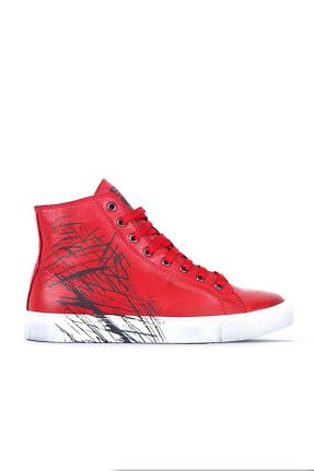 بوت / نیم بوت قرمز زنانه چرم خالص Bueno Shoes - کد 66891971
